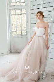 Romantic White Lace And Blush Tulle Wedding Dress Tulle Skirt Wedding Dress Blush Tulle Wedding Dress Wedding Dresses Blush