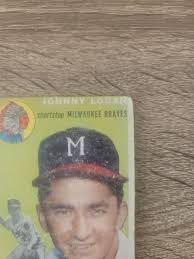 1954 Topps #122 Johnny Logan Milwaukee Braves low grade
