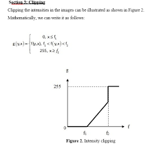 Solved Image Processing Contrast Stretching Using Clipp Chegg Com