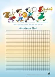 chart attendance chart music children