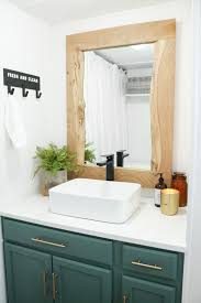 Live Edge Mirror Diy With Only 3 Tools Lily Ardor In 2020 Diy Mirror Frame Bathroom Wood Mirror Bathroom Bathroom Mirrors Diy