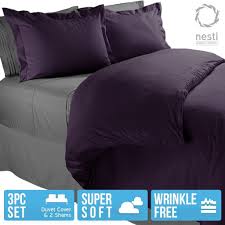 Makeover and refresh your bed and bedrooms every season with just a single touch. Eggplant Bedding Sets Sale Duvet Bedding Bed Duvet Covers Duvet Covers