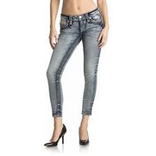 Rock Revival Womens Janli Rk201 Cropped Skinny Jeans
