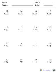 These addition worksheets are great for any classroom. Addition Worksheets Dynamically Created Addition Worksheets