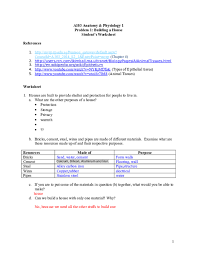Cells of the epithelial tissue have different shapes as shown on the student's worksheet. Doc A103 Anatomy Physiology 1 Problem 1 Building A House Student S Worksheet References Wan Monday Academia Edu