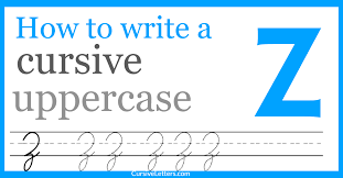 This video shows how to write the english letter capital 'j' in cursive style on a 4 lines notebook. Cursive Z How To Write A Capital Z In Cursive