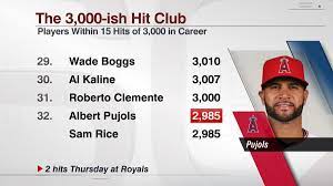 Pujols was designated for assignment by the angels on thursday. Espn Stats Info On Twitter Albert Pujols Recorded Two Hits Thursday Night Bringing His Career Total To 2 985 Tied With Sam Rice For 32nd On The All Time List Next Up Roberto