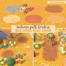 Autumn Path Borders Acqr In 2020 Animal Crossing Wild World Animal Crossing Autumn Animals