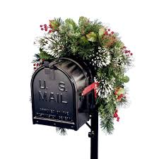 Your mailbox is one of the first thing. National Tree Company 36 In Wintry Pine Collection Mailbox Cover Wp1 813 3 1 The Home Depot