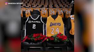 New laker city version 24 kobe 23 james 3 davis embroidered basketball jersey. Vanessa Bryant Posts Photo Of Kobe S Gianna S Jerseys There Is No 24 Without 2 Abc7 Los Angeles