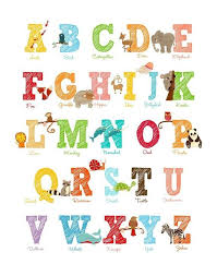 Alphabet Chart Bebe Cute And Colorful Alphabet Chart