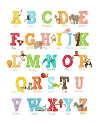 alphabet chart bebe cute and colorful alphabet chart