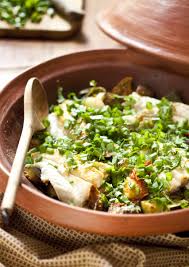 Tajine De Lieu Noir Aux Legumes D Ete Recette Recette Tajine Tajine Recette Poisson