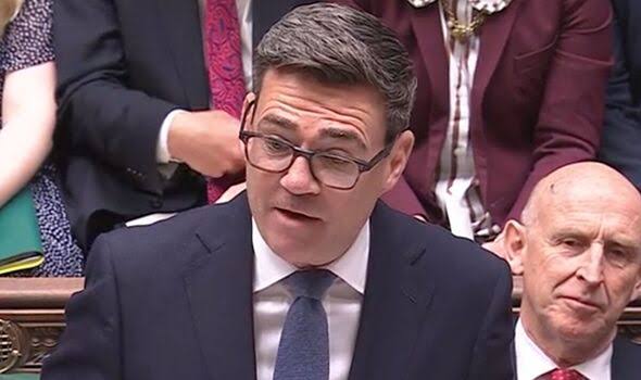 Andy Burnham skewered by Kemi Badenoch within minutes of first PMQs - AOL