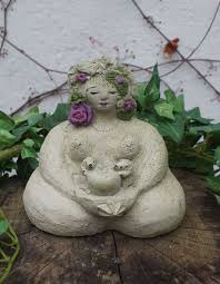 Gartenfiguren Yoga Figuren Skulpturen Hand Gebaut Keramik