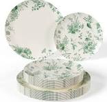 Amazon.com: Trendables 40 Piece Plastic Disposable Plates ...