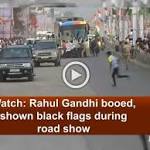 Watch: Rahul Gandhi booed, shown