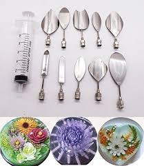 jelly art tools 10 pcs set kootips gelatin art tools set https www amazon com dp b01m325asm ref cm sw r pi art tools cake decorating tools 3d jelly cake