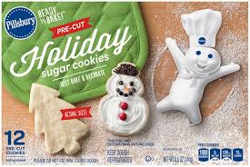 Christmas tree shape sugar cookies, 24 count: Pillsbury Ready To Bake Pre Cut Holiday Sugar Cookies 12 Ct Box Reviews 2021