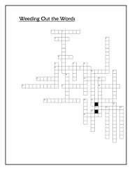 Check spelling or type a new query. Weeding Out The Words Crossword Puzzle Template Printable Pdf Download