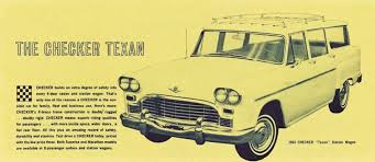 Image result for Federal Yellow 1956 Checker Taxi