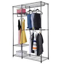 And when not in use racks collapse under an attractive top shelf that can hold supplies or decorative items. 48 X18 X71 Closet Organizer Garment Rack Portable Clothes Hanger Home Shelf Ebay