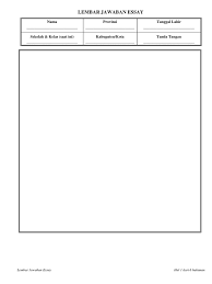 Lembar jawaban soal soal bahasa inggris pilihan ganda. Lembar Jawaban Essay 12