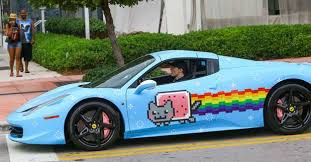 Maybe you would like to learn more about one of these? And His Trail Of Rainbows Go All The Way To The Wheel Nyan Cat Ferrari Cats