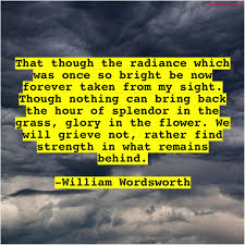 William Wordsworth That Though The Radiance Which Liquid Screed
