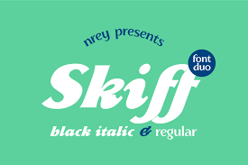 Tell your friends about us Skiff Black Italic Regular In Fonts On Yellow Images Creative Store
