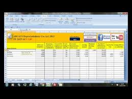 Excel Depreciation Calculator Fy 2015 16 Companies Act 2013