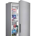 Frigidaire 16 cu. ft. Frost Free Upright Freezer with Garage Ready, Power Outage Assurance, and EvenTemp in Brushed Steel FFFU16F2VV
