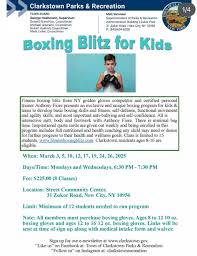 BOXING for KIDS & TEENS with CPT USA BOXING COACH Anthony Fiore Fitness &  Boxing BLITZ Atlantic Health & Wellness See flyer for all details. Several  spots left for march. Class limited