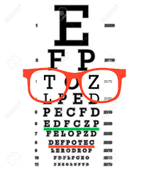 Eye Vision Test Poor Eyesight Myopia Diagnostic On Snellen Eye