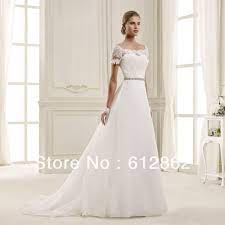 Süßes und angenehmer weise böho inspiriertes hochzeitskleid weiche elfenbeinfarbene französische spitzen mit wellenförmigem rand. Elegante Kurzarm Covered Zuruck Spitze Mieder Organza Rock Lang Zug Eine Linie Hochzeitskleid Dress Code Wedding Wedding Gown Dressdress Up Party Costumes Aliexpress