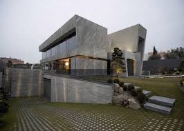 Underground Concrete Homes With Underground Garage Open Box House Plans With Underground House Architecture Design Architecture House Box House Design