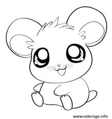 Quels sont les avantages du coloriage pour enfant ? Coloriage Hamster Cute Mignon Animaux Dessin Animaux Mignon A Imprimer