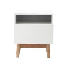 vintage bedside table in white maisons du monde table de chevet vintage table de chevet chevet vintage