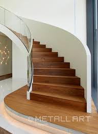 Pictures of staircases for interior design inspiration. Folded Stairs Design In Steel Wood Glass Metallart Stairs