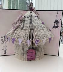 Book Folding Fairies House Book Folding Book Crafts Book Page Crafts