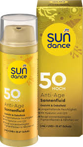 Die haut im gesicht ist besonders empfindlich und trotzdem tragen wir oft kein sonnenschutzmittel auf. Sundance Sonnencreme Fluid Anti Age Lsf 50 50 Ml Dauerhaft Gunstig Online Kaufen Dm De