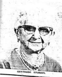Gertrude Stunkel (1868?-1979), US (IL)