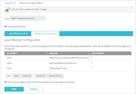· dns unlocker version 1.4 . Add Spamblocker Exception Rules