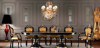 As for the layout, you'll notice that this style tends toward the formal, traditional dining room layout that's symmetrical and expected—giving a sense of order and curation to the space (peek this guide. Classic Dining Table Villa Venezia 11115 Modenese Interiors Luxury Furniture Wooden Oval Extending