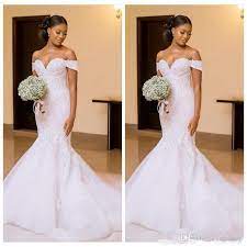 2020 African Mermaid Wedding Dresses With Over Train Sheer Neck Long Sleeve Sweep Train Garden Country Chapel Bridal Gowns Plus Size From Modeldress 144 43 Modest Wedding Gowns Informal Wedding Dresses Bridal Gowns Mermaid
