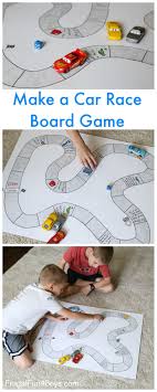 Make Your Own Car Race Board Game Frugal Fun For Boys And Girls Board Games Diy Board Games For Kids Homemade Board Games