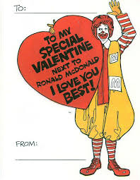 Vintage Mcdonalds Valentine Cards Mcdonald S And Burger King Wish You A Happy And Groovy Valentin Vintage Valentines Vintage Valentine Cards Valentines Cards
