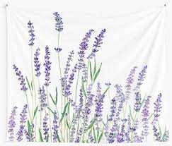 Purple Lavender Tapestry By Colorandcolor Tapestry Lavender Walls Flower Tapestry