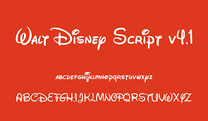 This fonts are authors' property, and are either shareware, demo versions or public domain. Walt Disney Script V4 1 Free Font