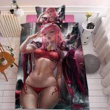 3D Printed Pink Hair Sexy Girl Duvet Cover Set Sexy Woman Japan Anime  Bedding Set Comforte Adult Cartoon Bedding Set Bedroom Home, Full Size, 3  Piece (1 Quilt Cover 2 Pillowcases) : Amazon.ca: Home